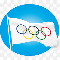 奥运旗帜矢量素材