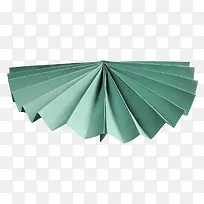 绿色折纸扇子