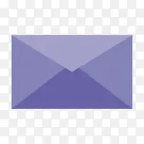 矢量紫色信封素材
