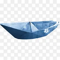蓝色纸船