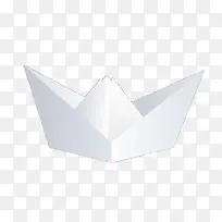 白色折纸船