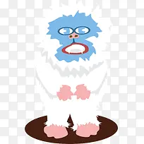 寒冷的可爱雪怪