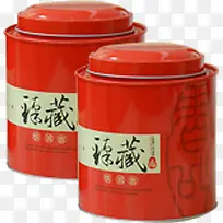 红色桶装茶叶茶礼