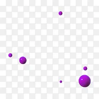紫色小球png免费素材矢量