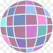 彩色立体球形
