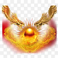 黄金双龙戏珠