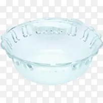 简约玻璃碗白底素材