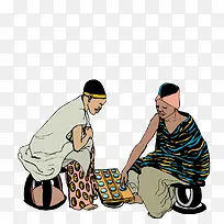 下棋的以色列女子