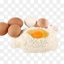 鸡蛋的面粉素材面粉类素材