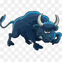 蓝色的猛牛