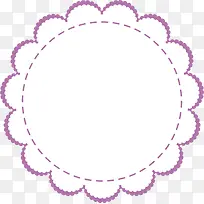 紫色花朵相框