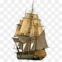 复古木制欧式帆船