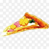 火腿披萨矢量图
