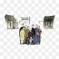 四世同堂插画