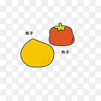 柚子和柿子