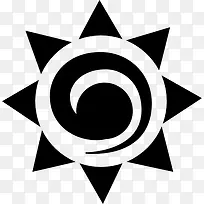 墨西哥象征太阳图标