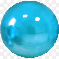 蓝色漂亮水晶球