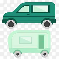 卡通汽车房车