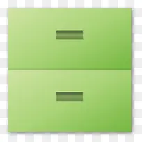 绿色的文件柜图标