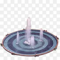 蓝色喷泉艺术图片
