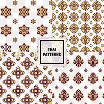 泰国花纹素材背景