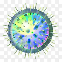 生物细胞彩色平面图