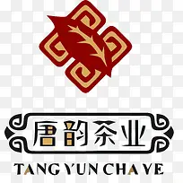 唐韵茶业中国风LOGO矢量