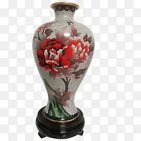 景德大红花陶瓷艺术品
