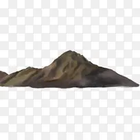 火山岩无框插画风景