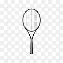 灰色的网球拍