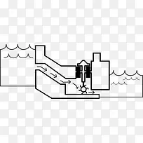 水电涡轮机图标