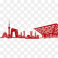 抽象上海建筑