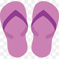 紫色卡通拖鞋