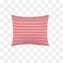 红白条纹抱枕