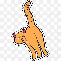 卡通可爱橙色猫咪