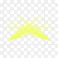 黄色交叉灯光