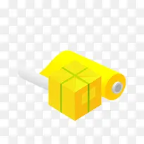 黄色盒子素材