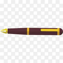 矢量图紫色的钢笔