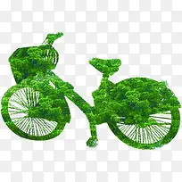 绿色环保创意自行车造型