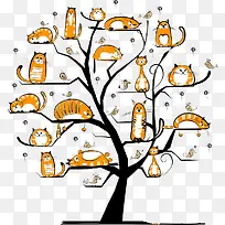 树上的小猫