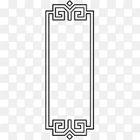 黑色棱角创意花纹