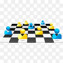矢量创意国际象棋