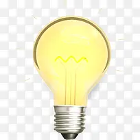灯泡黄色装饰发光