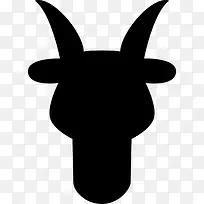 白羊头前部造型符号图标