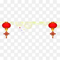 创意合成中国风元素红色的灯笼