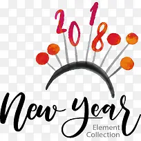 水彩手绘 2018卡通头饰