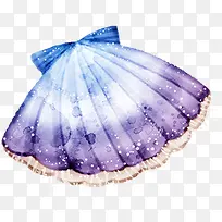 紫色靓丽贝壳造型