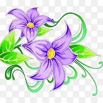 紫色浪漫花朵美景花草