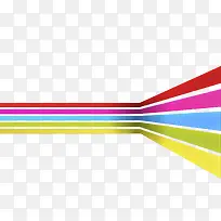 彩色线条组成的流线型标识