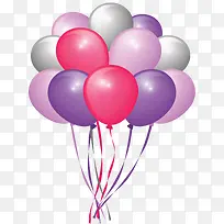 粉紫色儿童节气球